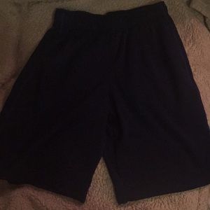 dark blue boys athletic shorts